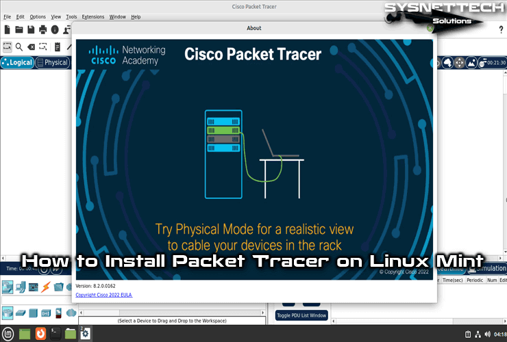 How to Install Cisco Packet Tracer 8.1 (8.1.1) on Linux Mint 20.3