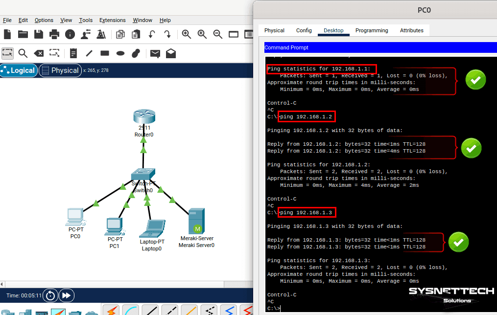 Checking Network Connection Between PCs with Ping