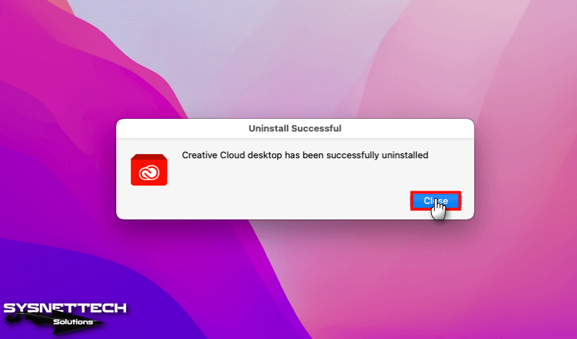 Creative Cloud Successfully Uninstalled