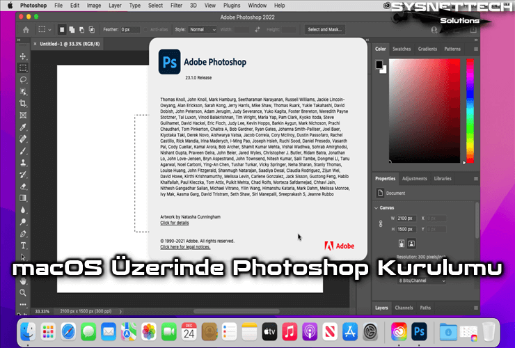 Mac/macOS Üzerinde Adobe Photoshop 2022 Kurulumu