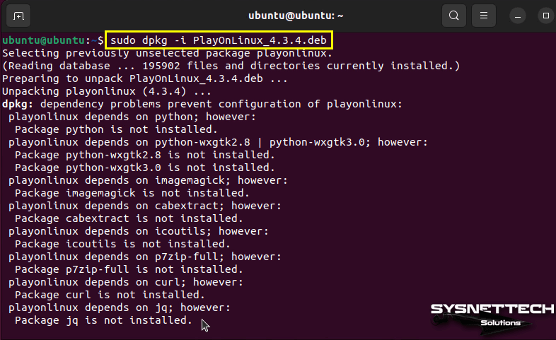 Installing PlayOnLinux
