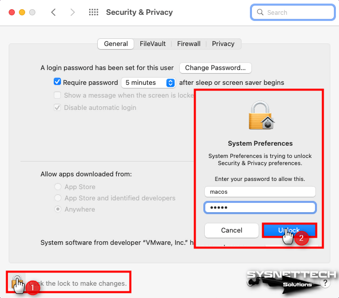 Unlocking macOS to Edit System Preferences