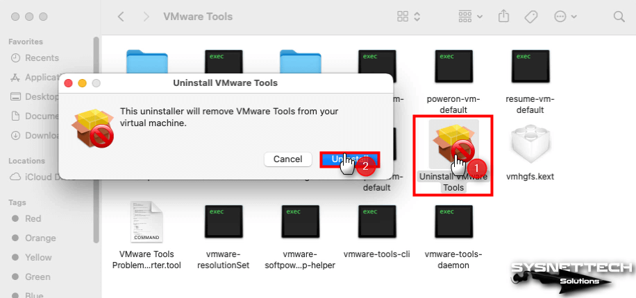 Uninstall VMware Tools