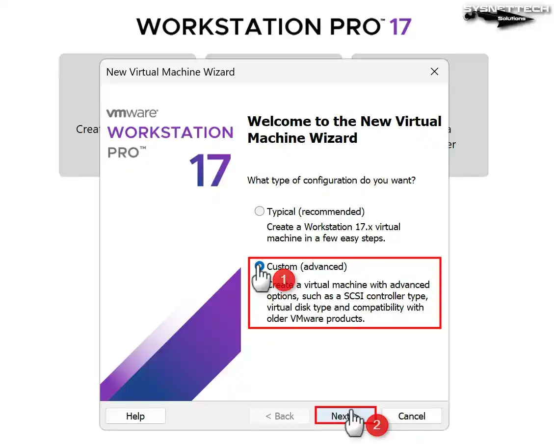 VMware'de Yeni Bir Sanal Makine Oluşturma