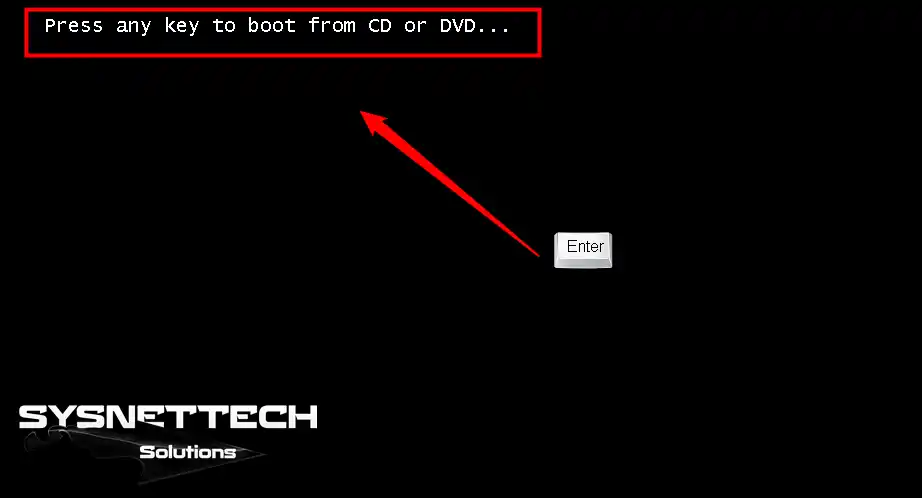 CD yada DVD'den Boot Etmek İçin Herhangi Bir Tuşa Basın