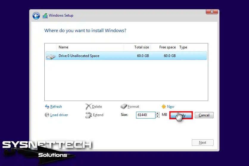 Ayrılmamış Disk Alanını Ayırma