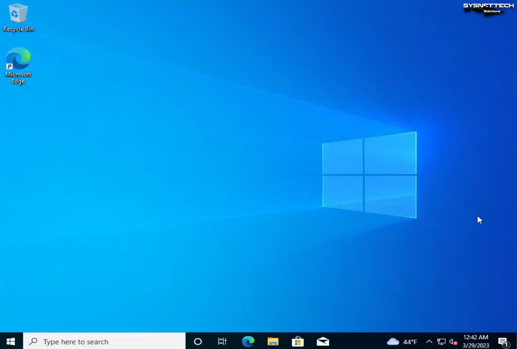 Windows 10 Desktop Environment