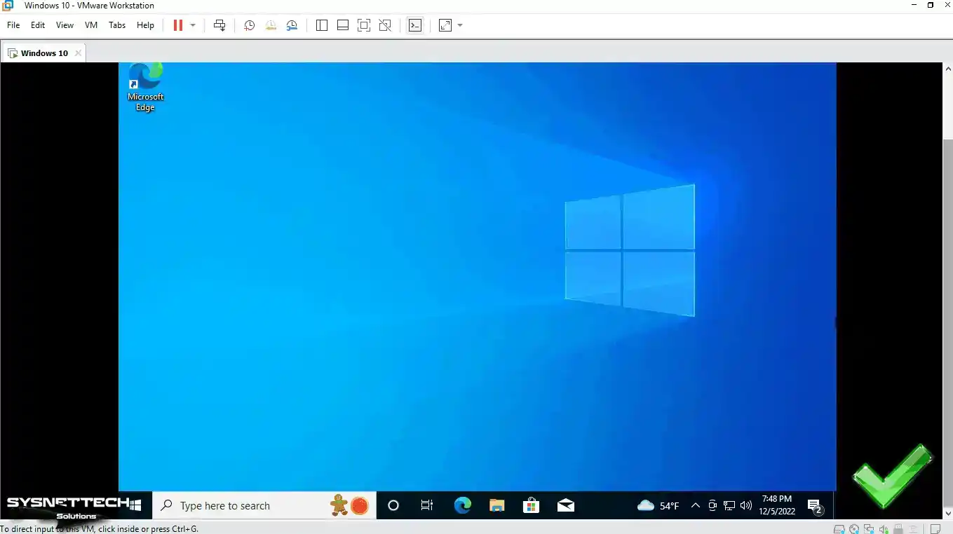 Windows 10 Desktop View