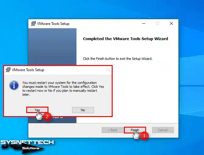Windows 10 VM'yi Yeniden Başlatma