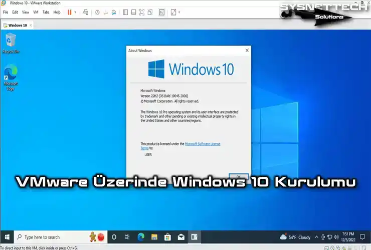 VMware Workstation 17 Üzerinde Windows 10 Kurulumu