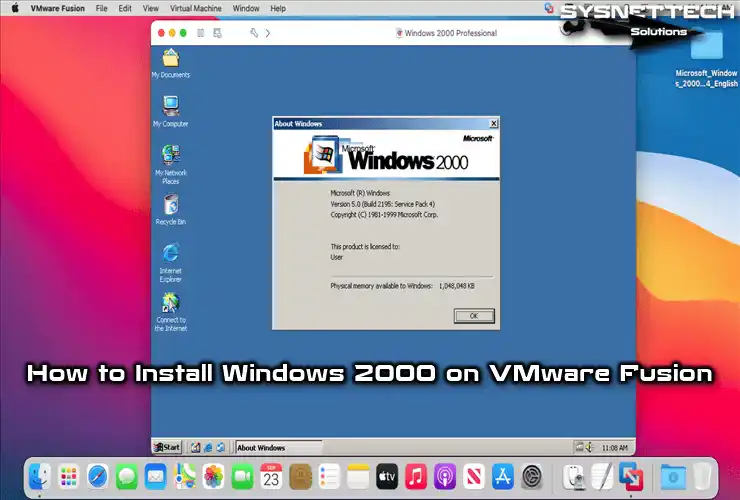 How to Install Windows 2000 on VMware Fusion in macOS/Mac