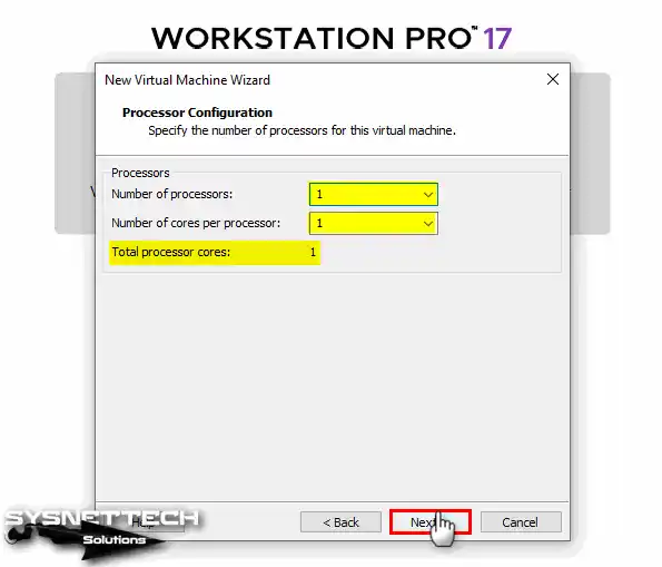 Configuring the Number of Virtual Processors