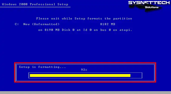 Formatting the Disk