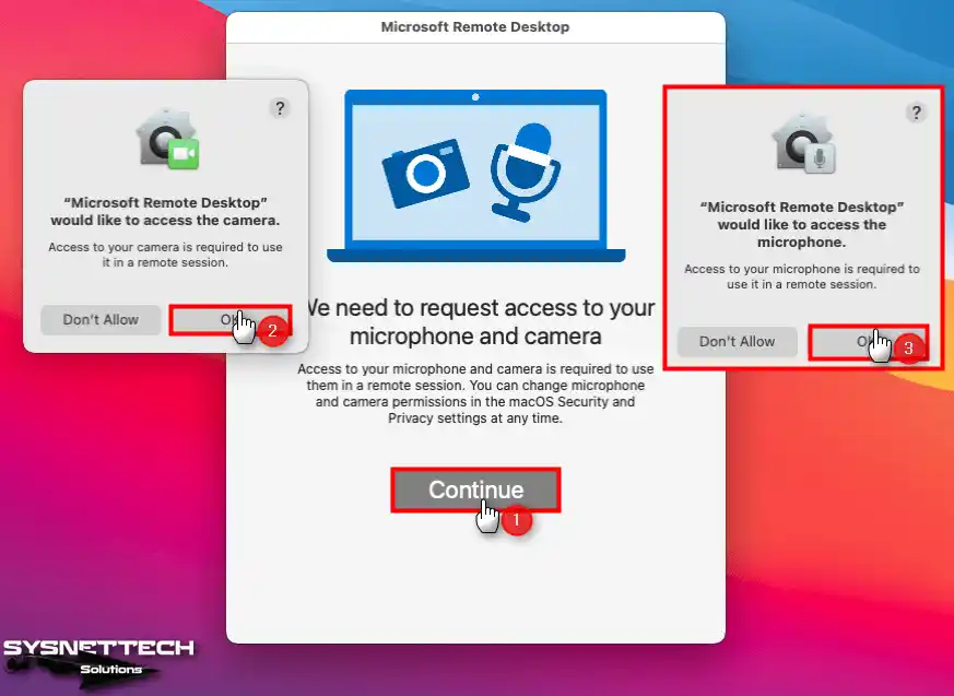 Allow Camera and Microphone Device