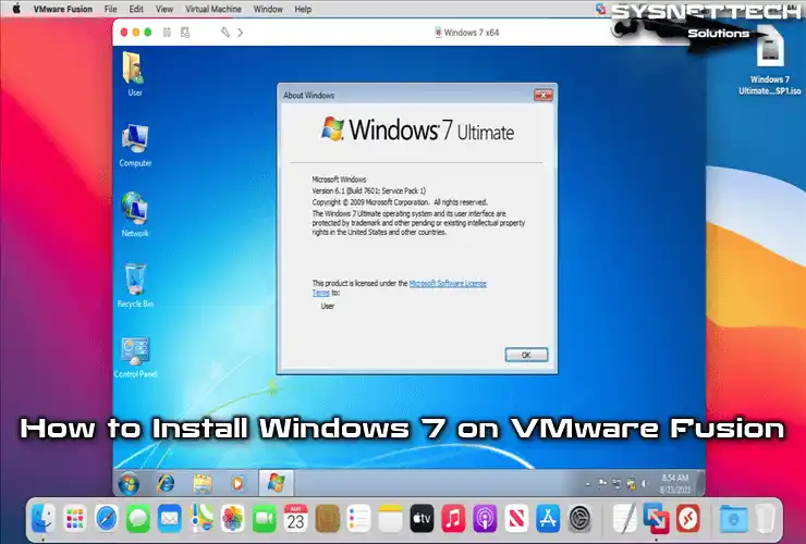 How to Install Windows 7 on VMware Fusion in macOS/Mac