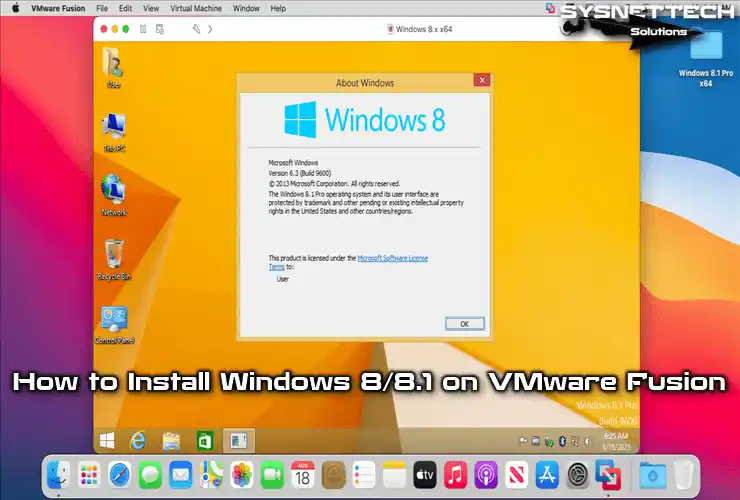 How to Install Windows 8/8.1 on VMware Fusion in macOS/Mac