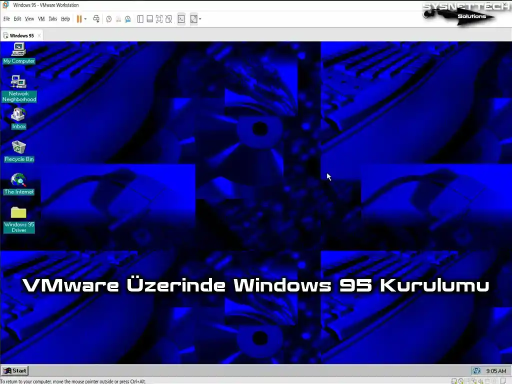 VMware Workstation 17 Üzerinde Windows 95 Kurulumu