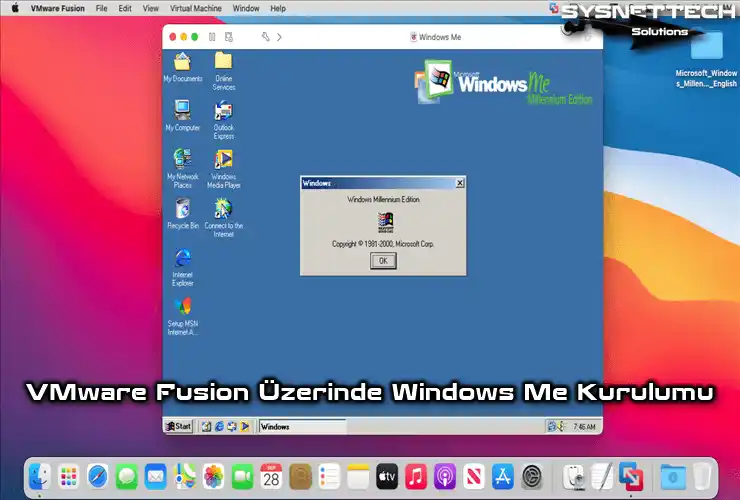 Mac/macOS’ta VMware Fusion Üzerinde Windows Me (Millennium Edition) Kurulumu
