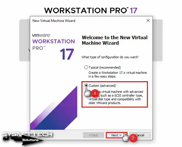 Advanced Virtual Machine Wizard