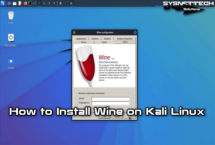 How to Install Wine 7.0 (Stable) on Kali Linux 2022