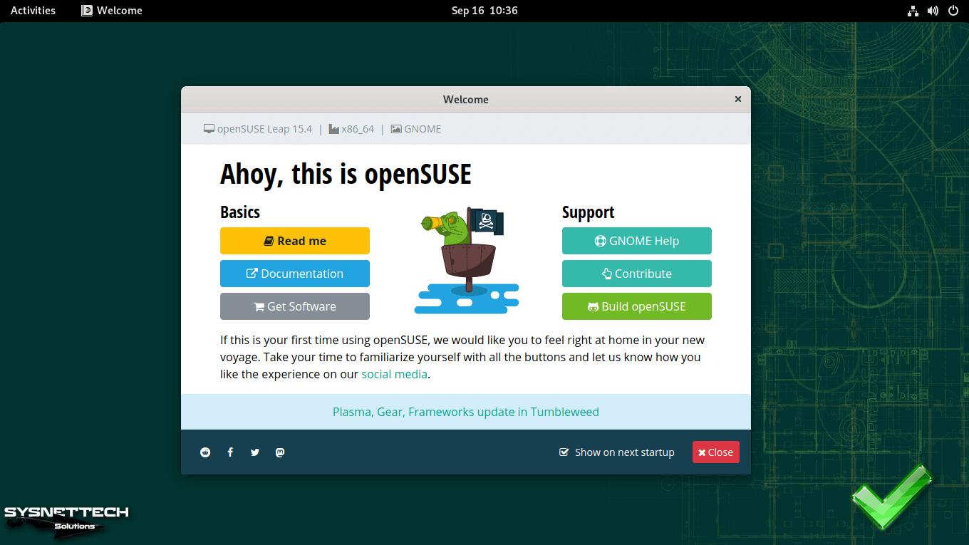SUSE GNOME Desktop Environment