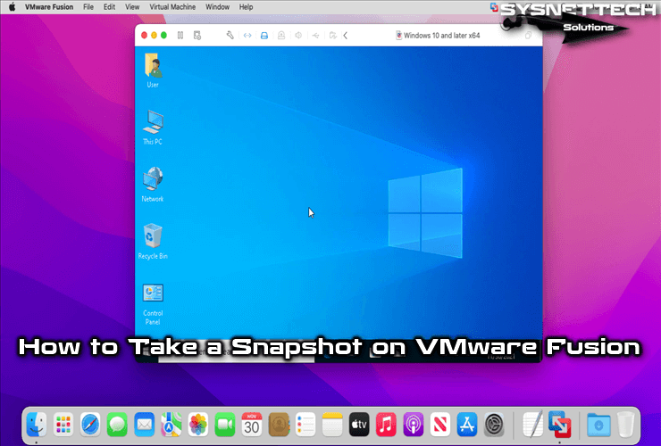 How to Take a Snapshot on VMware Fusion in Mac/macOS
