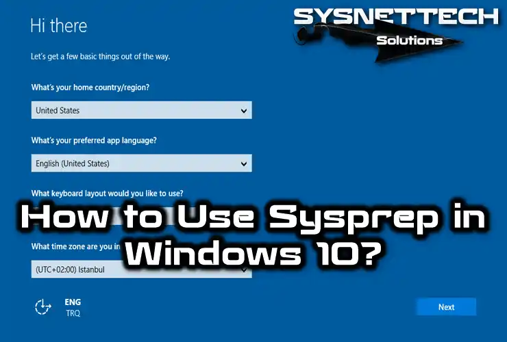 Changing Sysprep on Windows OS
