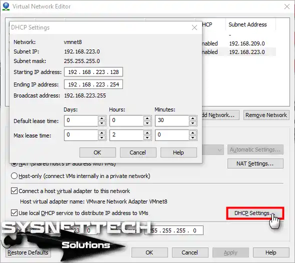 DHCP Settings