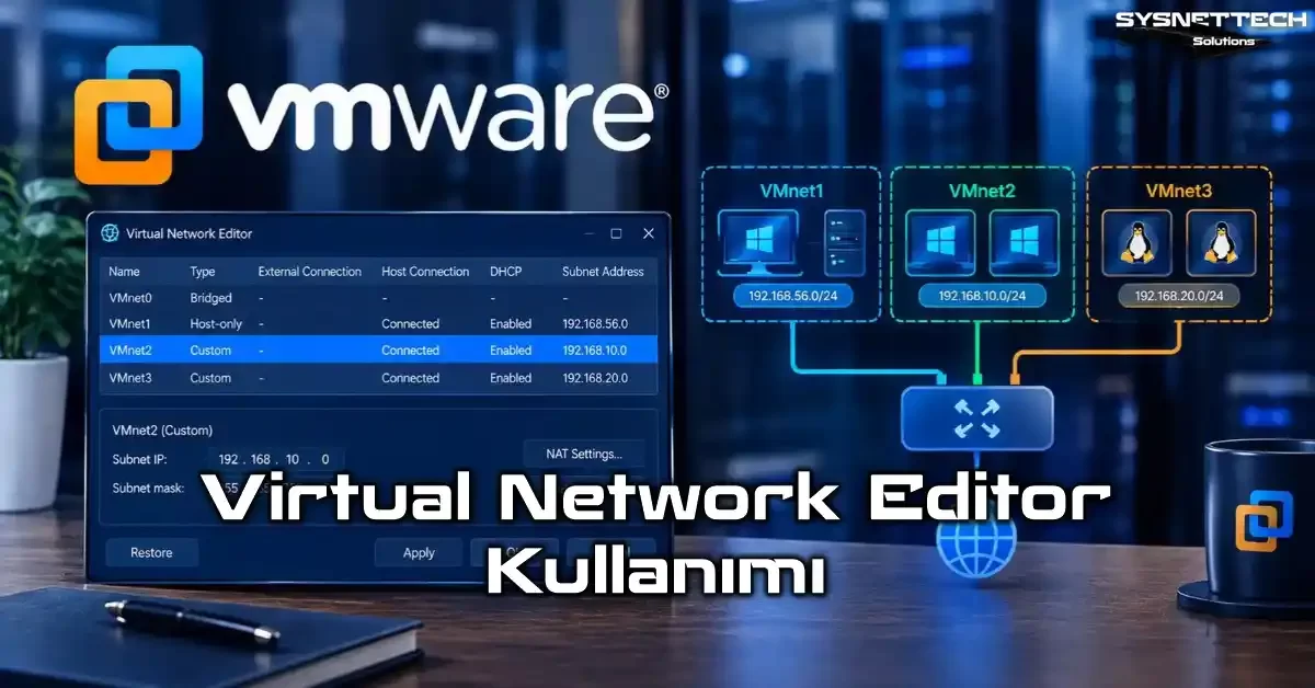 VMware Workstation Virtual Network Editor (Sanal Ağ Editörü) Ayarları