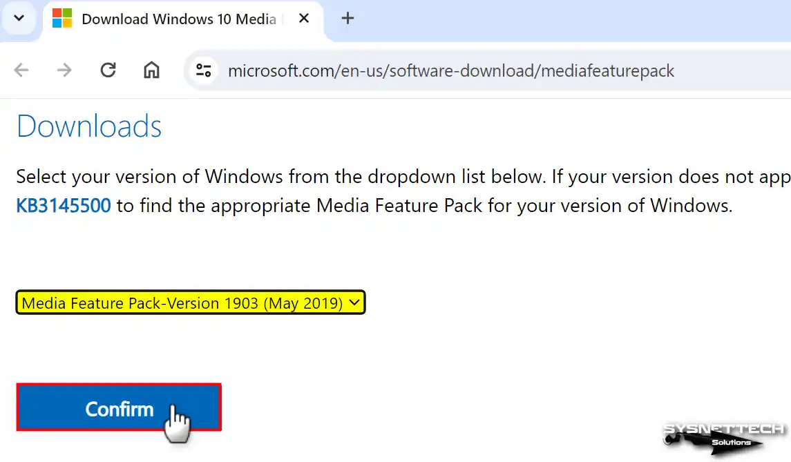 Downloading the Related Package for Version 1903
