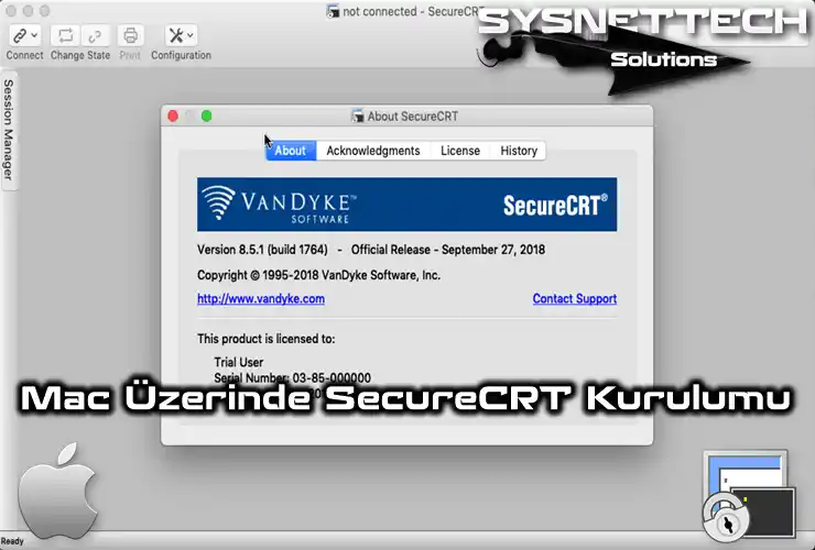 Mac PC'de macOS Üzerinde SecureCRT Kurulumu