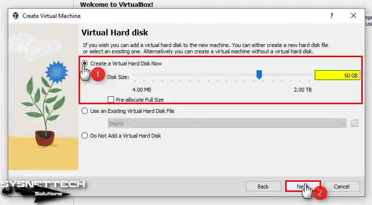 Creating a New Virtual Hard Disk