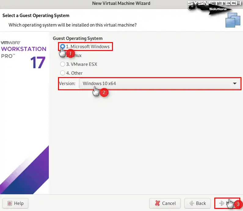 Guest İşletim Sistemini Seçme