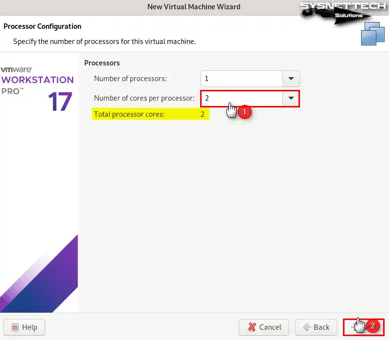 Sanal İşlemci Çekirdek Sayısını Ayarlama