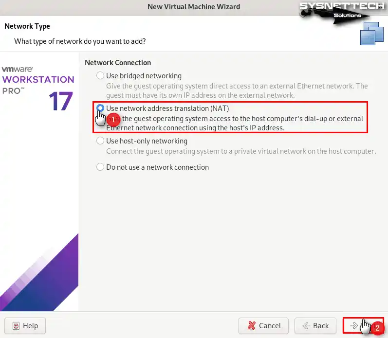 Network Address Translation (NAT) Bağdaştırıcısını Seçme