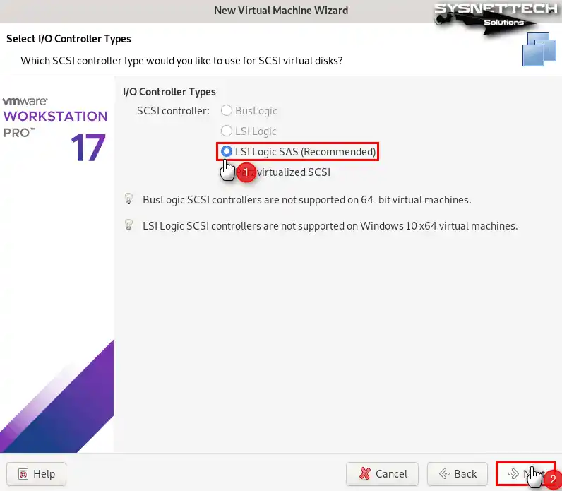 LSI Logic SAS Kontrolör Türünü Seçme