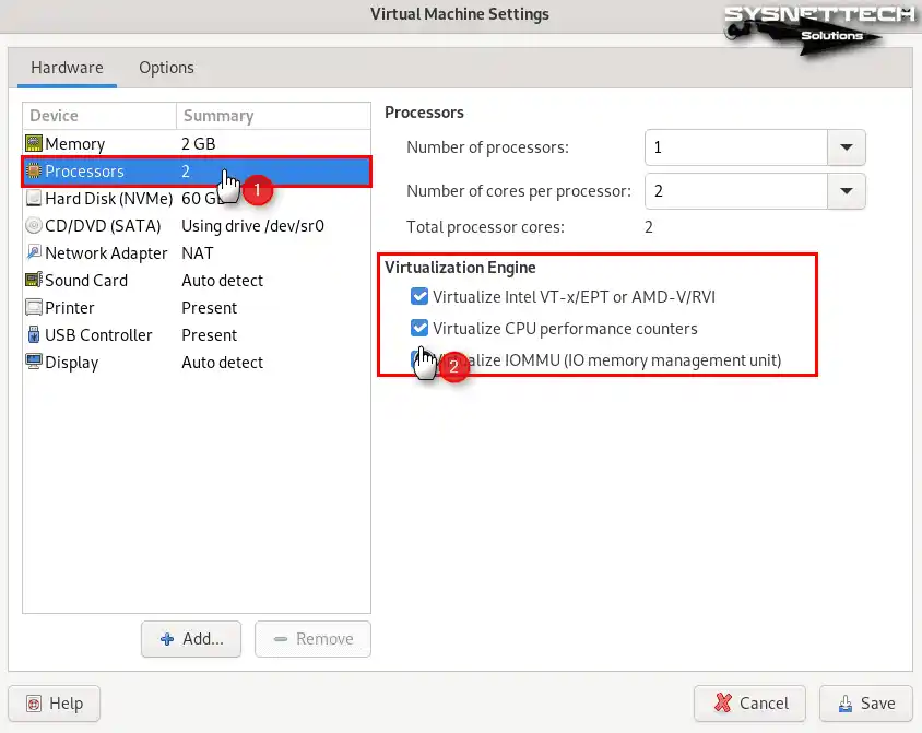Sanallaştırma Motoru Özelliklerini Etkinleştirme