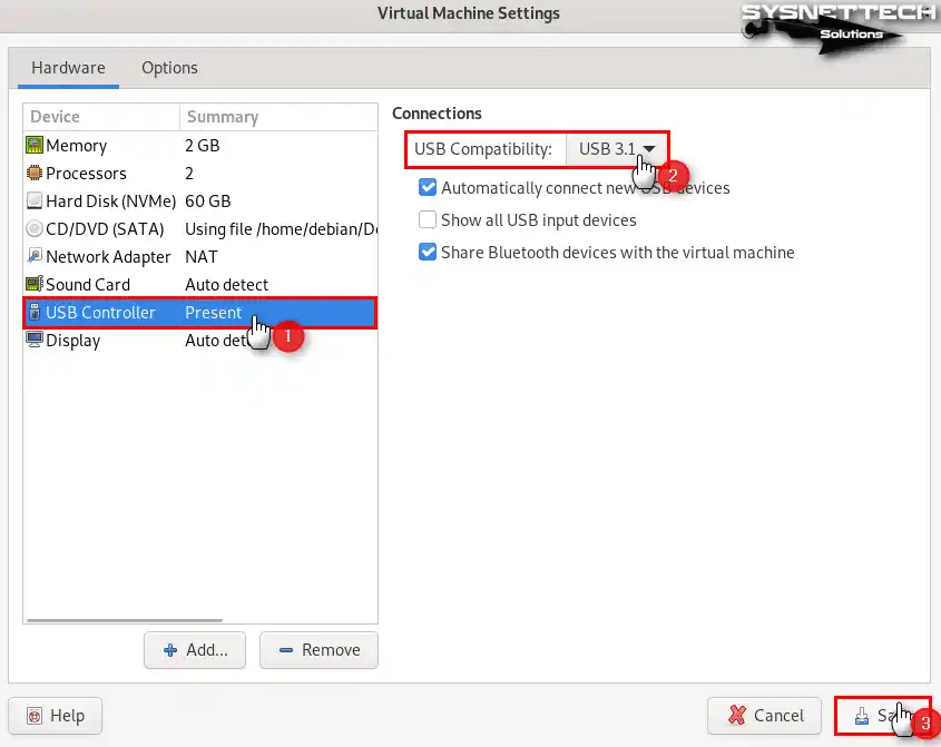 USB Türünü 3.1 Olarak Değiştirme