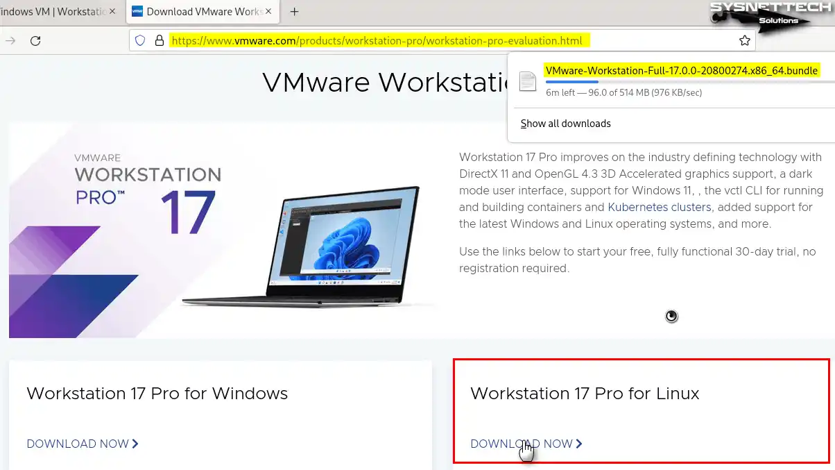 vmware workstation for opensuse download