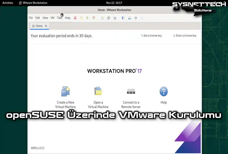 openSUSE PC'ye VMware Workstation Kurma
