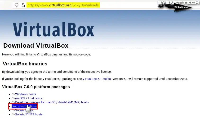VirtualBox 7.0.0 Platform Packages