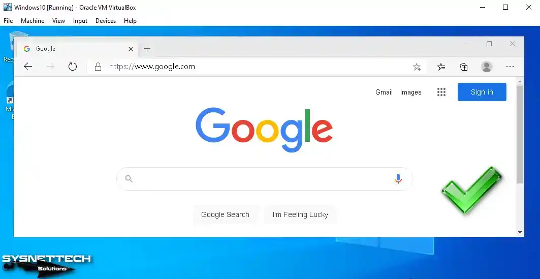 Visiting the Google Homepage with a Web Browser
