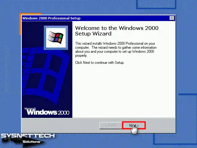 Windows 2000 Setup Wizard