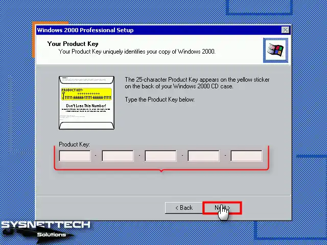 Windows 2000 Pro Ürün Anahtarı