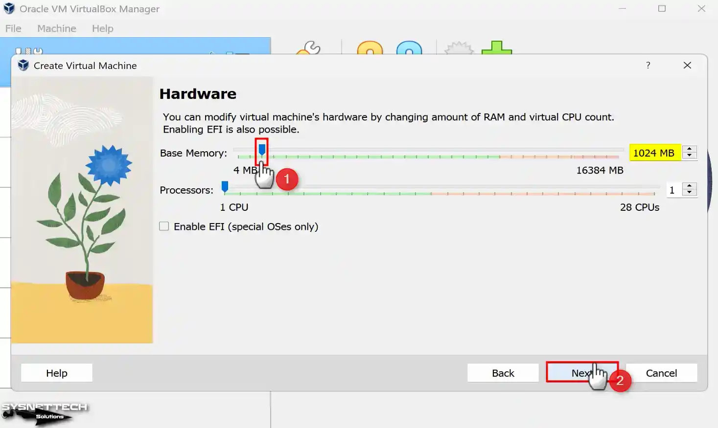 Changing the Virtual Memory Size to 1 GB