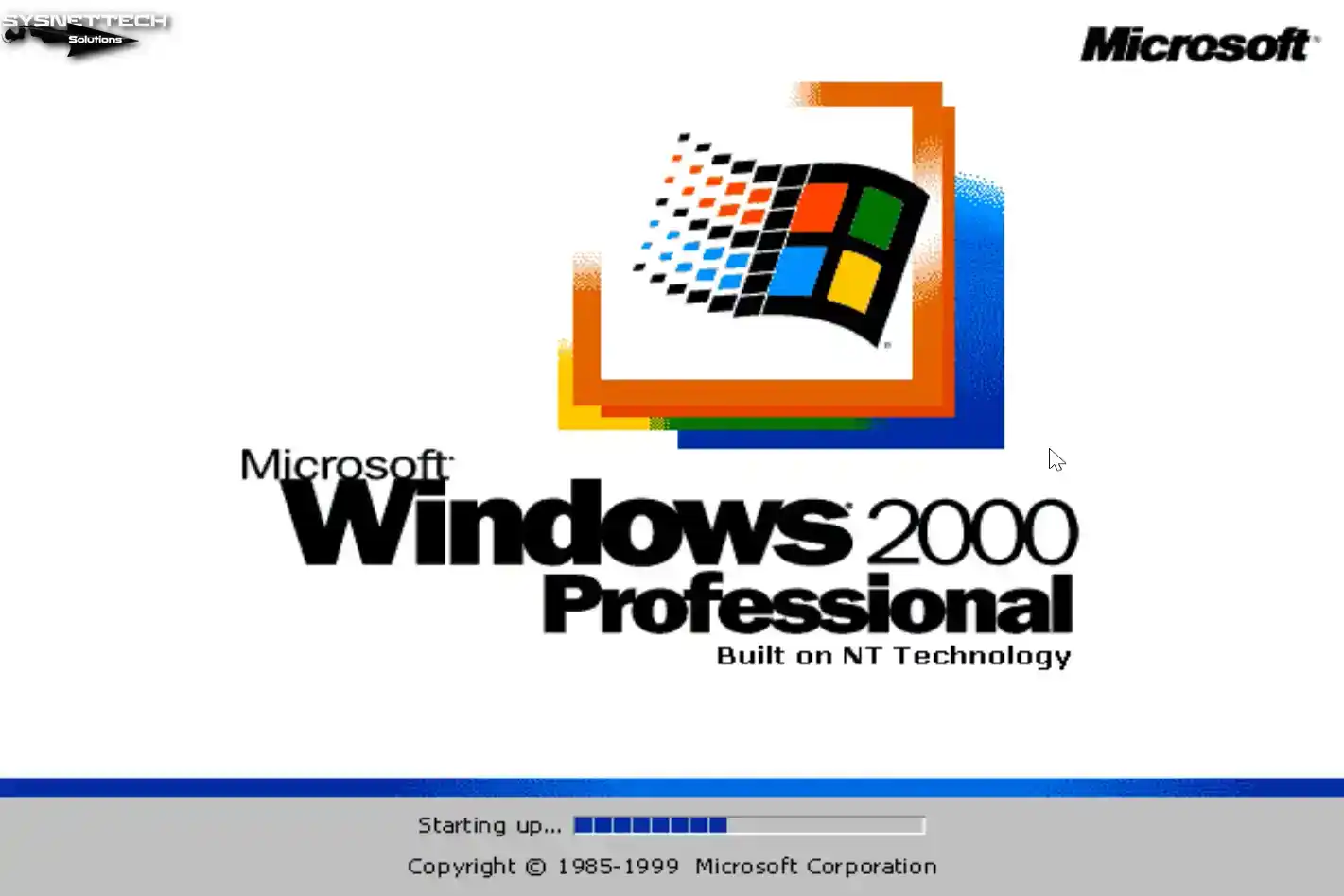 Microsoft Windows 2000 Professional | Built on NT Technology