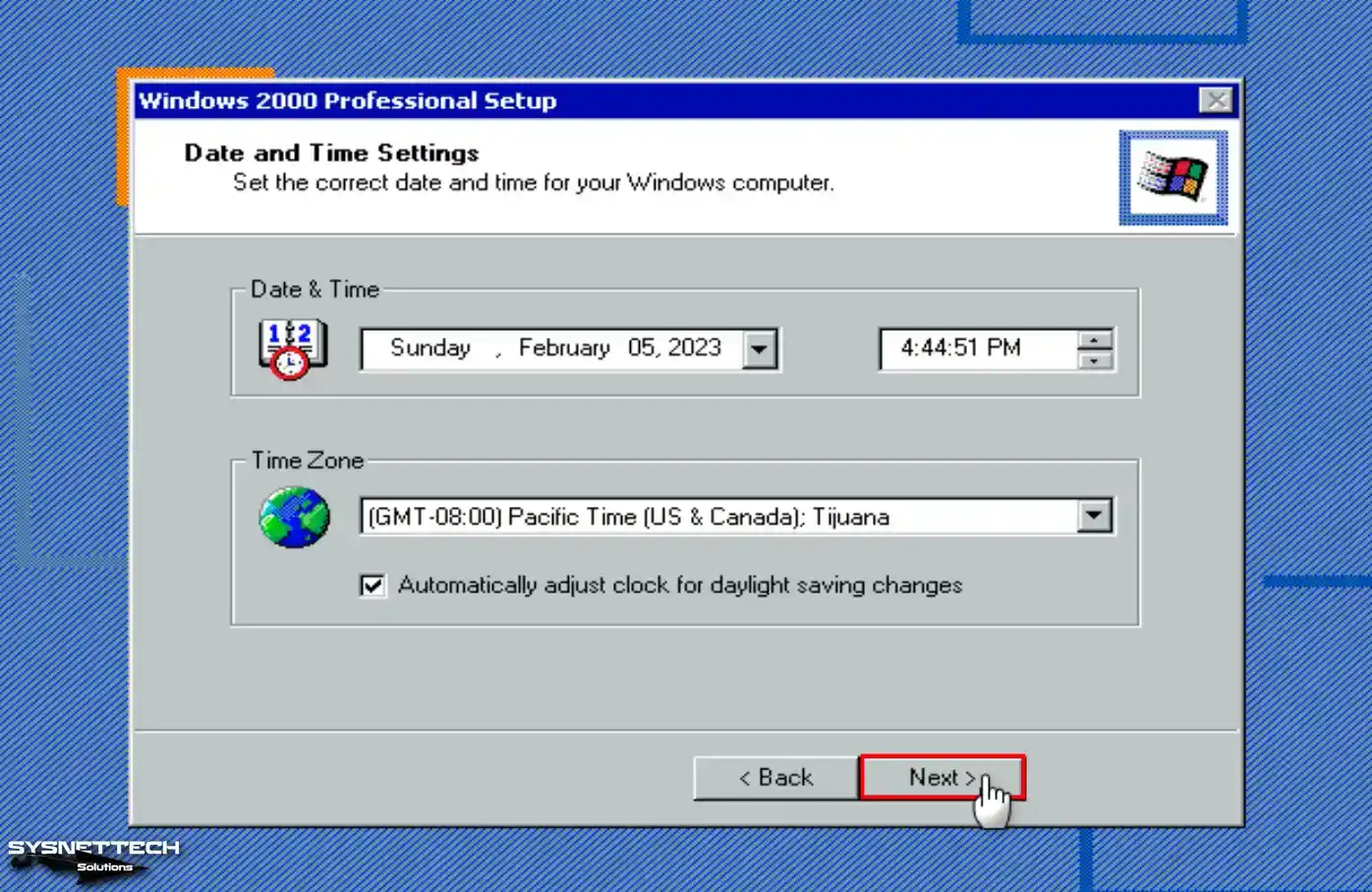 Configuring Time and Date Settings