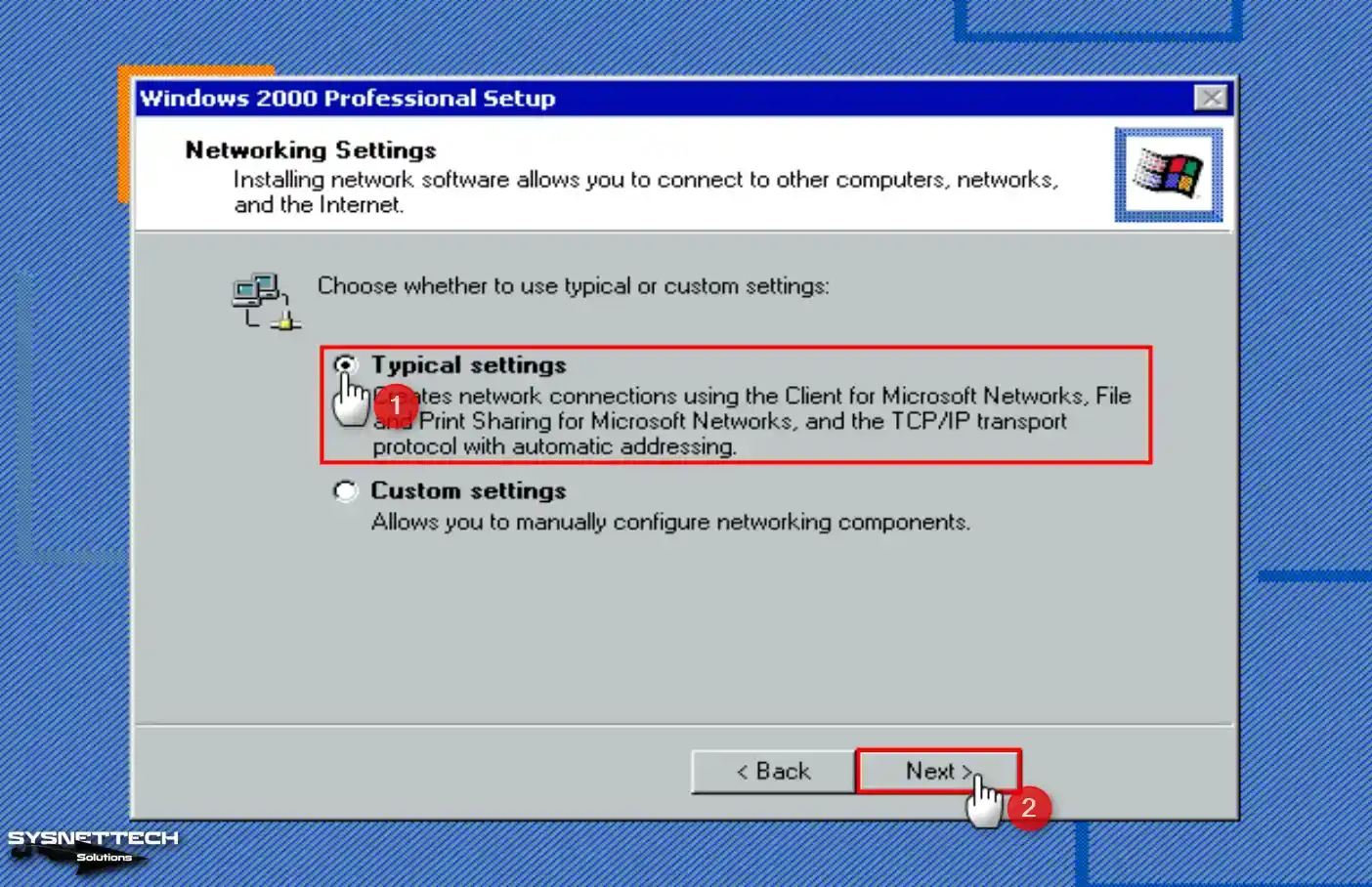 Typical Network Settings