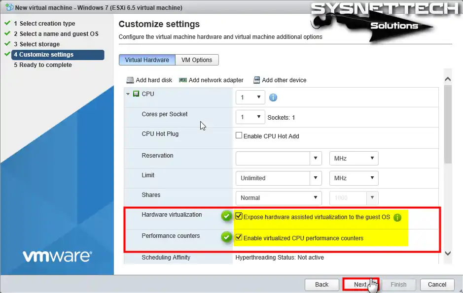 Hardware Virtualization and Performance Counters