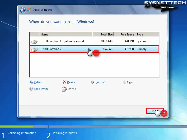 Creating a New Partition